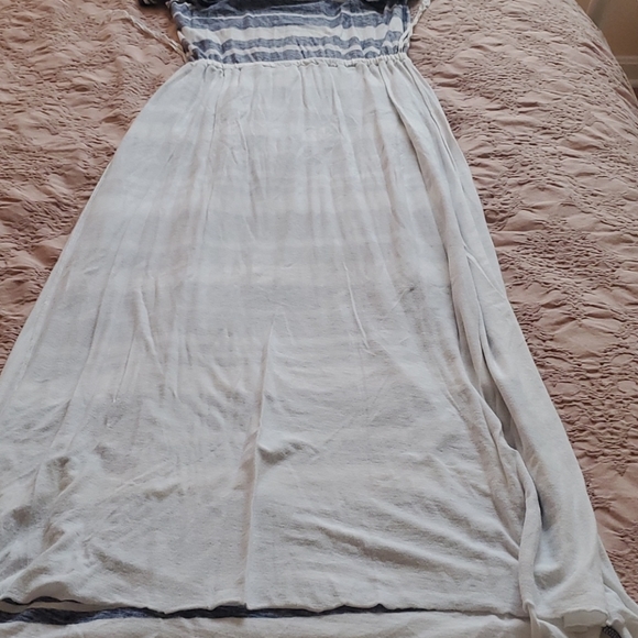 Splendid navy and white striped maxi dress - Picture 9 of 12